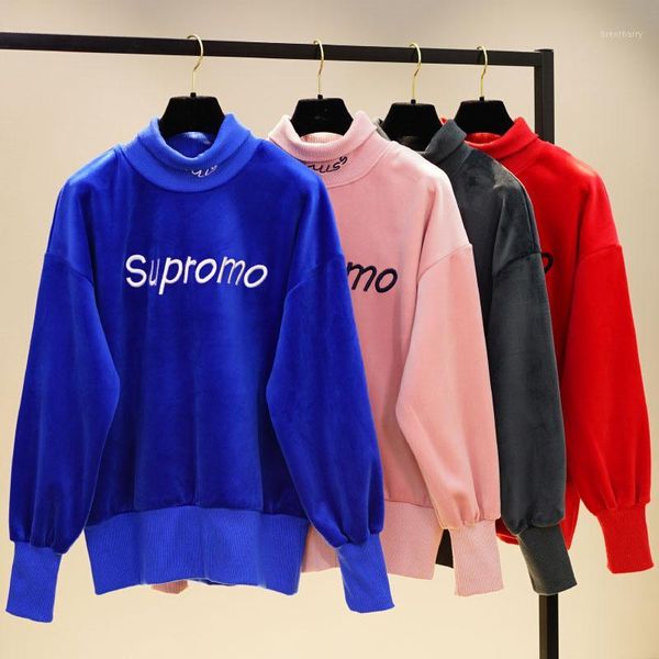2019 spring new fleece thick sweatshirts korean fashion pure color turtleneck pullovers casual loose warm base clothes jumper1, Black
2019 spring new fleece thick sweatshirts korean fashion pure color turtleneck pullovers casual loose warm base clothes jumper1, Black