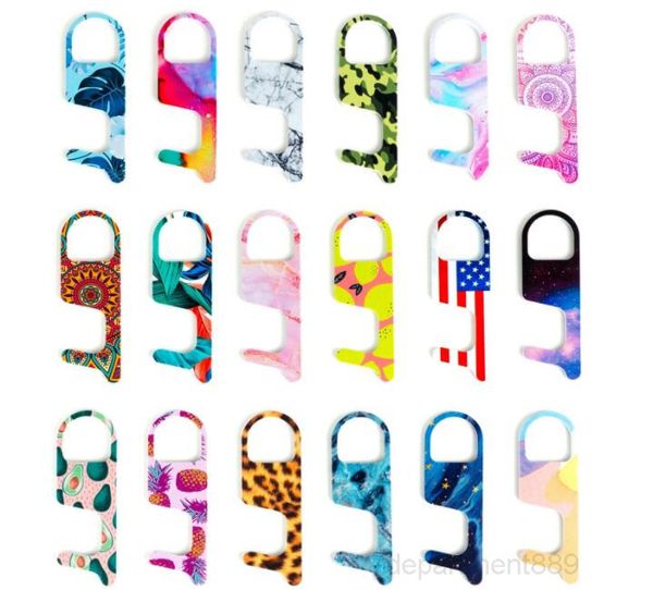 non-contact acrylic printed key chain edc door opener contactless press elevator tool 18 style keychain a355
non-contact acrylic printed key chain edc door opener contactless press elevator tool 18 style keychain a355