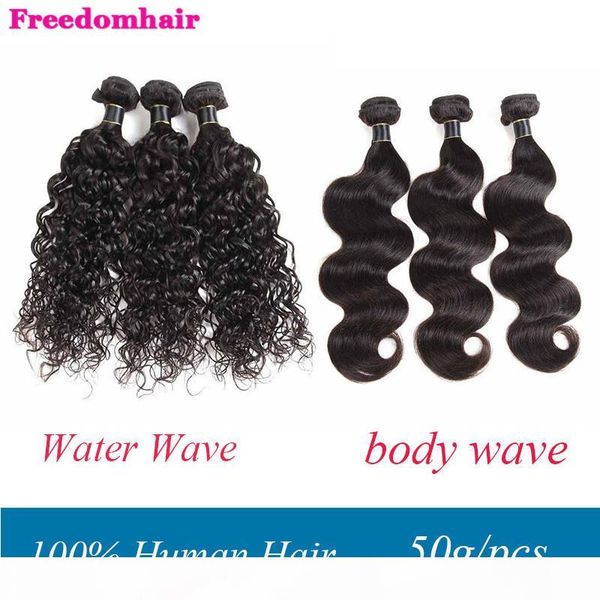 brazilian remy human hair weaves 50g pcs water wave virgin human hair bundles body wave peruvian indian malaysian remy human hair extensions, Black
brazilian remy human hair weaves 50g pcs water wave virgin human hair bundles body wave peruvian indian malaysian remy human hair extensions, Black