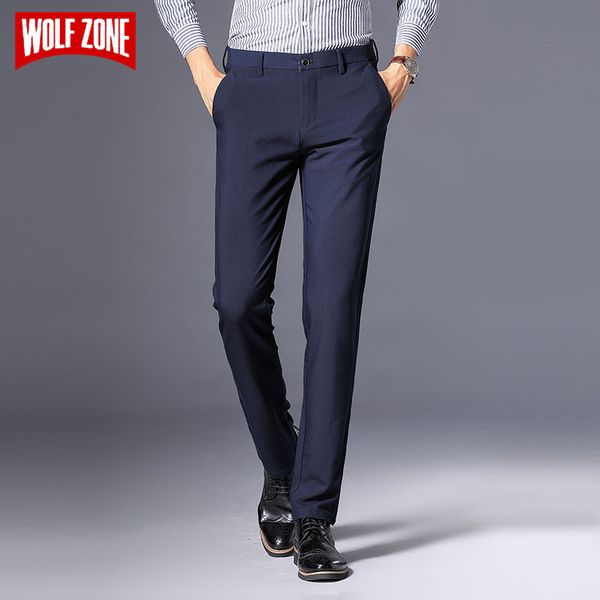 wolf zone brand business casual pants men fashion regular straight spring classic male trousers mens clothing 3 colors 201109, Black
wolf zone brand business casual pants men fashion regular straight spring classic male trousers mens clothing 3 colors 201109, Black