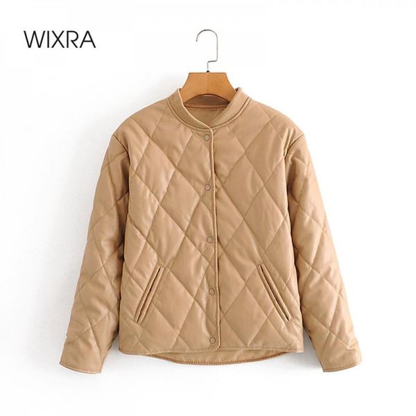 women's jackets wixra womens winter cotton coat female autumn single breasted warm lingge collarless slim, Black;brown
women's jackets wixra womens winter cotton coat female autumn single breasted warm lingge collarless slim, Black;brown