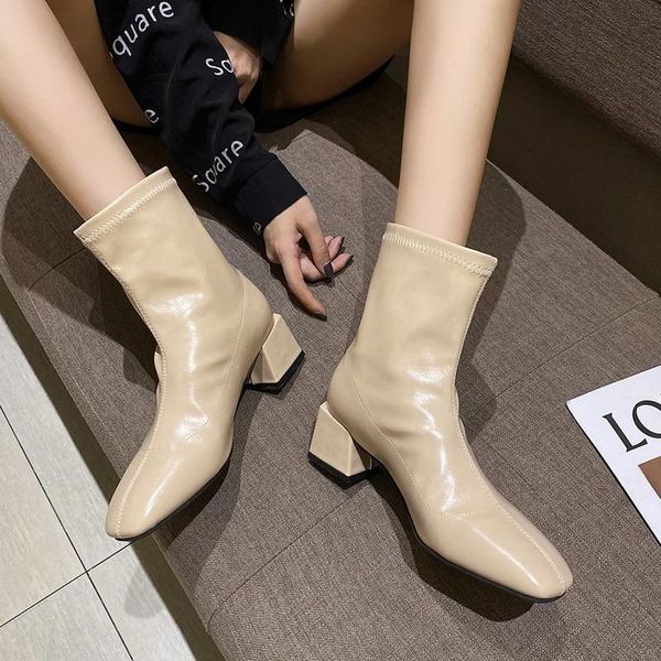 ankle boots for women square toe fashion shoes plush warm winter short boots zipper square heels comfortable lady shoes, Black
ankle boots for women square toe fashion shoes plush warm winter short boots zipper square heels comfortable lady shoes, Black