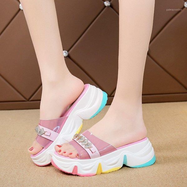 slippers rimocy summer beach platform women pvc transpare peep toe wedge sandals colorful thick sole outdoor slides casual shoes1, Black
slippers rimocy summer beach platform women pvc transpare peep toe wedge sandals colorful thick sole outdoor slides casual shoes1, Black