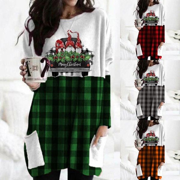 #r40 plaid patchwork christmas blouse women plus size women shirts o neck long sleeve christmas blouses shirt blusas mujer, White
#r40 plaid patchwork christmas blouse women plus size women shirts o neck long sleeve christmas blouses shirt blusas mujer, White