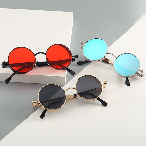 men and women classic steampunk sunglasses men and women sunglasses retro round metal glasses retro, White;black
men and women classic steampunk sunglasses men and women sunglasses retro round metal glasses retro, White;black