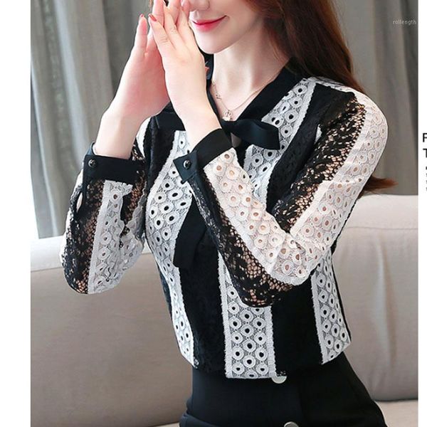blusas mujer de moda 2020 autumn fashion women lace blouses long sleeve bow women casual korean fashion clothing 6383 501, White
blusas mujer de moda 2020 autumn fashion women lace blouses long sleeve bow women casual korean fashion clothing 6383 501, White