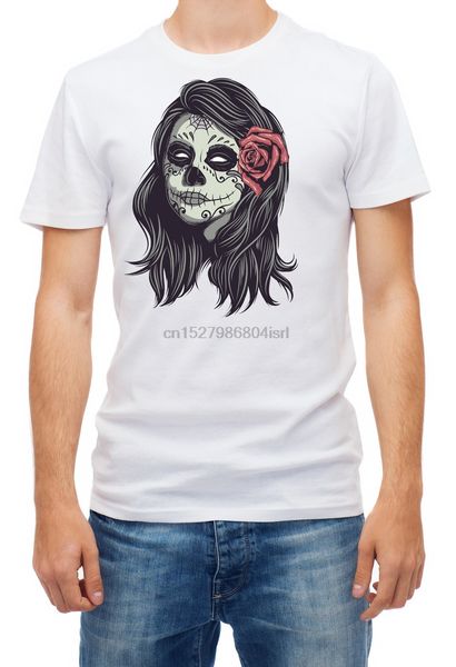 mexican woman head of death mens short sleeve t-shirt sport hooded sweatshirt hoodie
