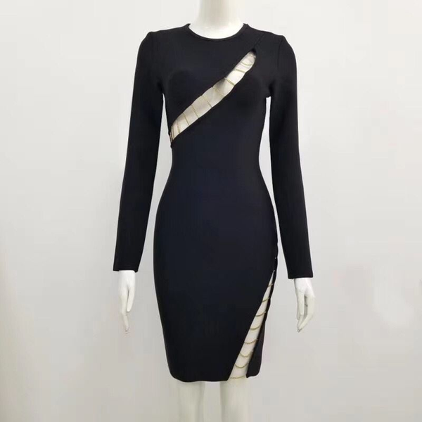 casual dresses 2021 fashion women black round neck long sleeve bodycon bandage elegant designer party dress wholesale, Black;gray
casual dresses 2021 fashion women black round neck long sleeve bodycon bandage elegant designer party dress wholesale, Black;gray