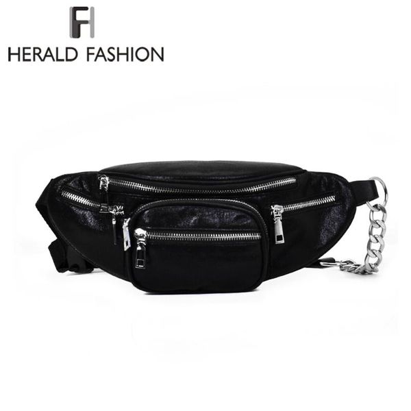 herald fashion women waist bag casual pu leather chain shoulder bags zipper chest waist bags travel chest bag fanny pack
herald fashion women waist bag casual pu leather chain shoulder bags zipper chest waist bags travel chest bag fanny pack