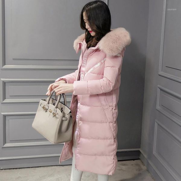 women's down jacket 2020 winter coat jacket women fur collar hooded warm female long slim down cotton parka1, Black
women's down jacket 2020 winter coat jacket women fur collar hooded warm female long slim down cotton parka1, Black