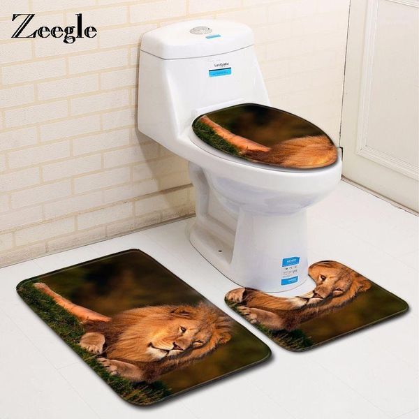 zeegle 3pcs bath mats lion pattern non-slip bathroom mat set bath mats anti slip bathroom products toilet lid toilet rugs1
zeegle 3pcs bath mats lion pattern non-slip bathroom mat set bath mats anti slip bathroom products toilet lid toilet rugs1