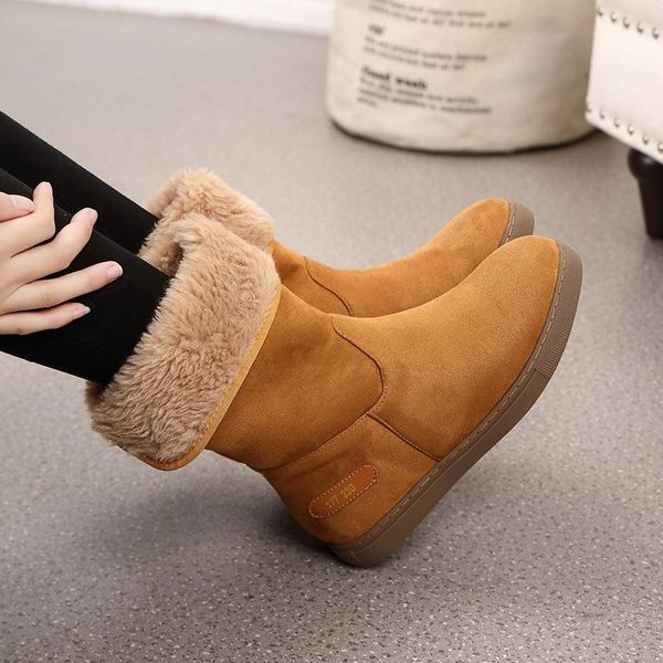boots winter women ankle snow plus velvet shoes woman down plush platform casual botas de mujer, Black 
boots winter women ankle snow plus velvet shoes woman down plush platform casual botas de mujer, Black