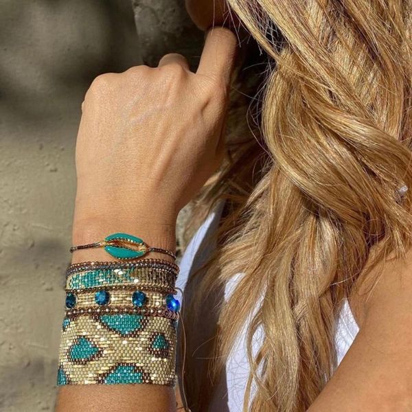 bluestar 2021 femme pulseras mujer miyuki bracelet leopard grain bracelets handmade shell woven beaded jewellery, Black
bluestar 2021 femme pulseras mujer miyuki bracelet leopard grain bracelets handmade shell woven beaded jewellery, Black