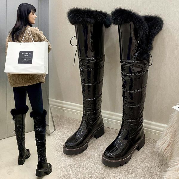 boots fashion women winter over the knee ladies antiskid platform botas comfortable lace up grils long bottes mujer, Black
boots fashion women winter over the knee ladies antiskid platform botas comfortable lace up grils long bottes mujer, Black