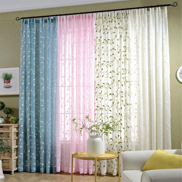curtain & drapes embroidery leaf design finished rustic organza tulle fabric sheer curtains white pink blue bedroom
curtain & drapes embroidery leaf design finished rustic organza tulle fabric sheer curtains white pink blue bedroom