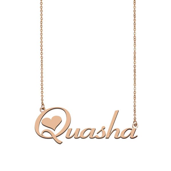Quasha Name Necklace Custom Nameplate Pendant for Women Girls Birthday Gift Kids Best Friends Jewelry 18k Gold Plated Stainless Steel, Silver
Quasha Name Necklace Custom Nameplate Pendant for Women Girls Birthday Gift Kids Best Friends Jewelry 18k Gold Plated Stainless Steel, Silver