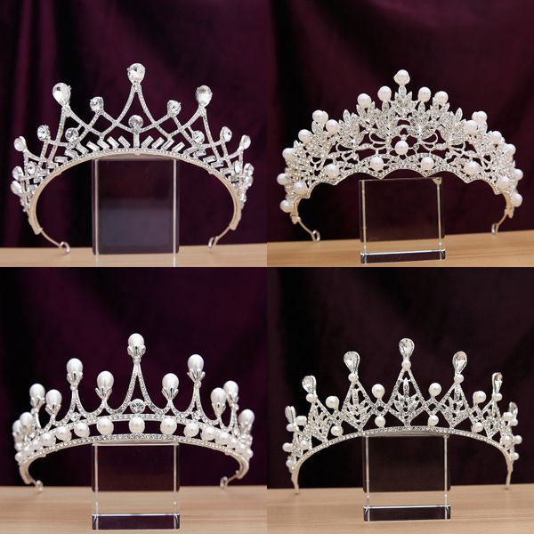 2020 new bridal headdress shiny rhinestone hairdressing queen's crown 18 year old wedding dress accessories, Silver
2020 new bridal headdress shiny rhinestone hairdressing queen's crown 18 year old wedding dress accessories, Silver