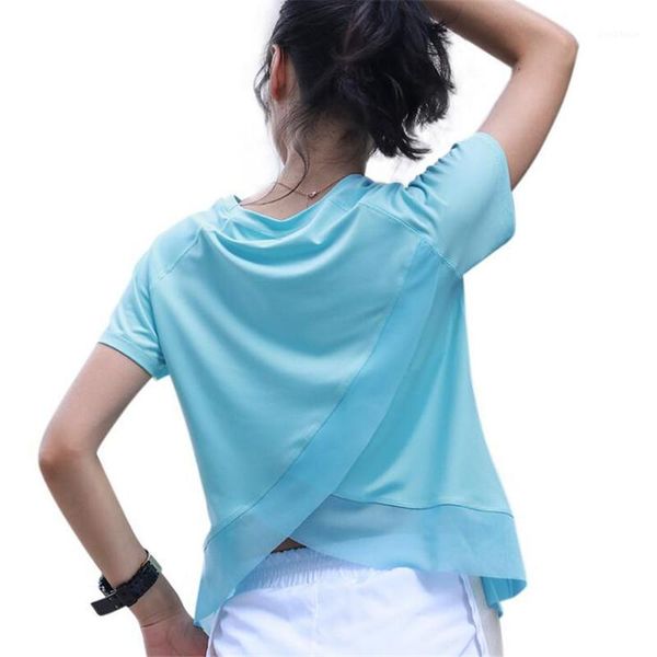 yoga outfits back split breathable shirt female sports gym training running t women summer fitness tee femme1, White;red
yoga outfits back split breathable shirt female sports gym training running t women summer fitness tee femme1, White;red
