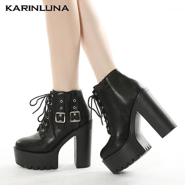 women's fashion new arrival designer shoes motorcycle paltform boots shoelace buckle straps round toe ankle booties1, Black
women's fashion new arrival designer shoes motorcycle paltform boots shoelace buckle straps round toe ankle booties1, Black