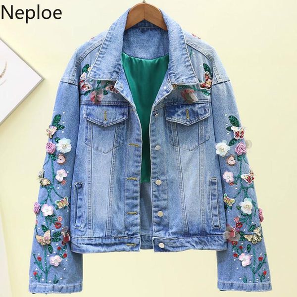 neploe heavy embroidery denim jackets new single breasted long sleeve jackets summer 2019 loose pockets ladies 440071, Black;brown
neploe heavy embroidery denim jackets new single breasted long sleeve jackets summer 2019 loose pockets ladies 440071, Black;brown