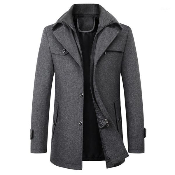 men's wool & blends winter men coats slim fit thick woolen overcoat casual warm windbreaker jacket male brand clothing1, Black
men's wool & blends winter men coats slim fit thick woolen overcoat casual warm windbreaker jacket male brand clothing1, Black