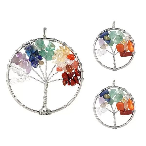 genuine 7 chakra stone tree of life handmade wire wrapped pendants for fashion colorful charm jewelry accessories wholesale-z 228 r2, Bronze;silver
genuine 7 chakra stone tree of life handmade wire wrapped pendants for fashion colorful charm jewelry accessories wholesale-z 228 r2, Bronze;silver