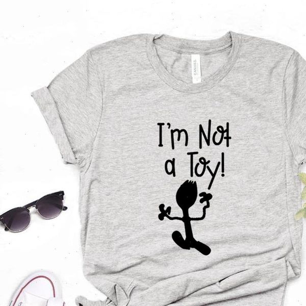 im not a toy print women tshirt cotton casual funny t shirt gift for lady yong girl street fa 8, White
im not a toy print women tshirt cotton casual funny t shirt gift for lady yong girl street fa 8, White