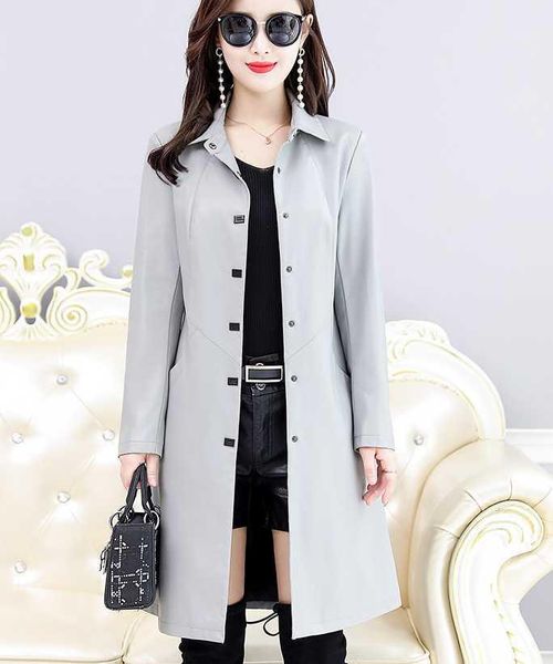 autumn and winter 2021 new leather fur women's mid long korean slim sheepskin windbreaker overcoat1, Black
autumn and winter 2021 new leather fur women's mid long korean slim sheepskin windbreaker overcoat1, Black
