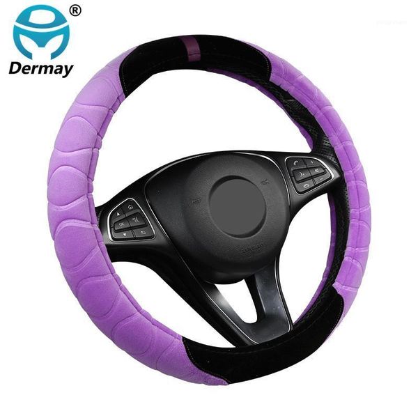 dermay winter plush car steering wheel cover universal m size warm soft braid on the steering-wheel car styling 6 colors1
dermay winter plush car steering wheel cover universal m size warm soft braid on the steering-wheel car styling 6 colors1