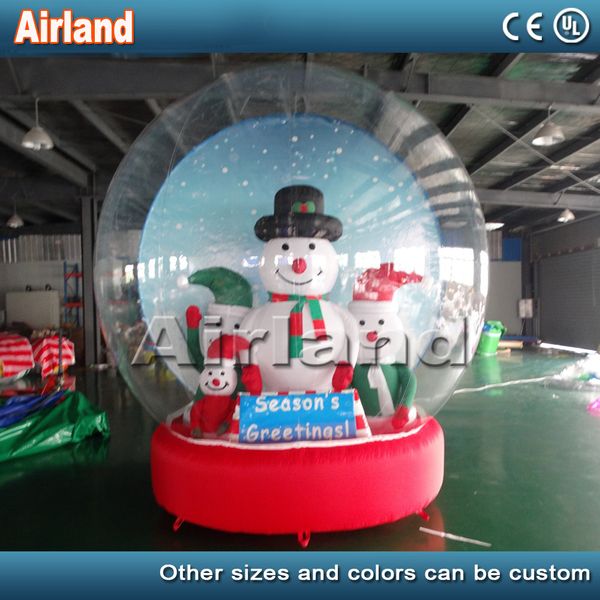 3m/4m diameter inflatable clear christmas snow globe bubble ball with snowman and santa
3m/4m diameter inflatable clear christmas snow globe bubble ball with snowman and santa
