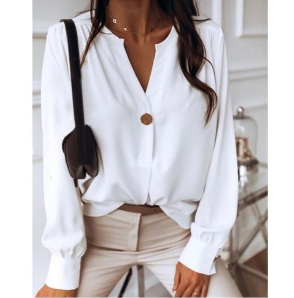women loose casual chiffon blouse female 2021 summer autumn v neck solid long sleeve elegant shirts blusas female clothes, White
women loose casual chiffon blouse female 2021 summer autumn v neck solid long sleeve elegant shirts blusas female clothes, White
