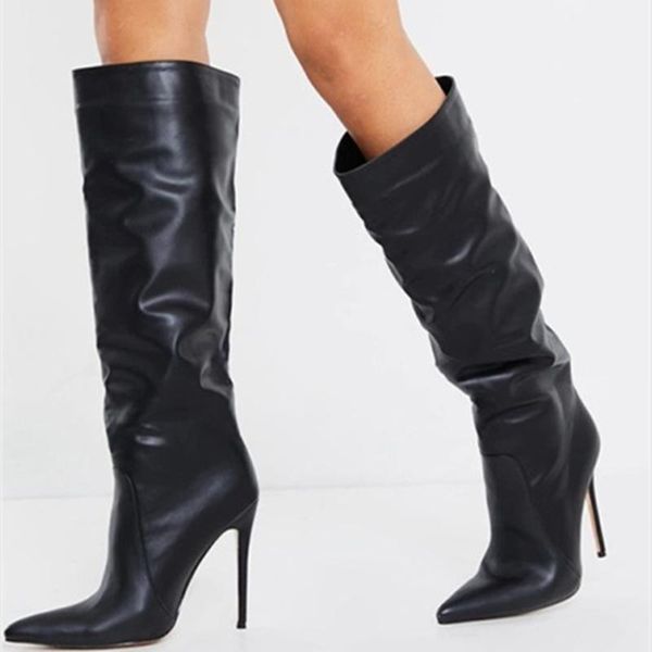 western style snakeskin print large size 43 women pointed toe knee high booties slip-on thin high heel dating boots for ladies1, Black
western style snakeskin print large size 43 women pointed toe knee high booties slip-on thin high heel dating boots for ladies1, Black