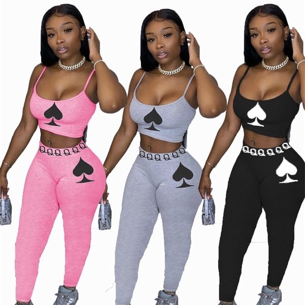 women queen spades print two pieces tracksuit tank leggings jogger sweatpant suit outfit matching set s326 c0122, Gray
women queen spades print two pieces tracksuit tank leggings jogger sweatpant suit outfit matching set s326 c0122, Gray