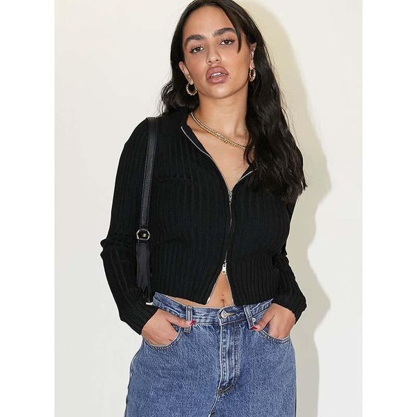 wool sweater women's autumn and winter europe and america short slim solid color short zipper cardigan chaquetas de mujer, Black;brown
wool sweater women's autumn and winter europe and america short slim solid color short zipper cardigan chaquetas de mujer, Black;brown