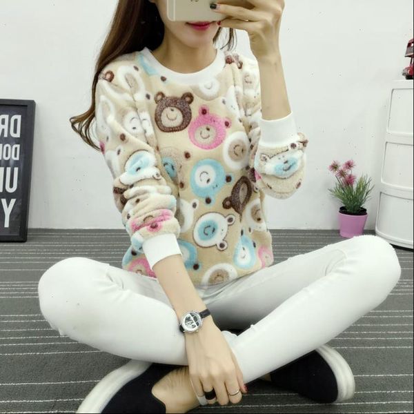 2021 autunm outerwear cute teddy bear harajuku christmas women sweaters fashion winter wool pullover cashmere warm flannel, White;black
2021 autunm outerwear cute teddy bear harajuku christmas women sweaters fashion winter wool pullover cashmere warm flannel, White;black