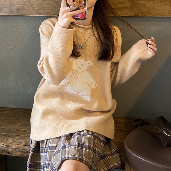 2021 new 2 colours autumn winter korean style cartoon bear warm women's jerseys and pullovers (f1469) r28r, White;black
2021 new 2 colours autumn winter korean style cartoon bear warm women's jerseys and pullovers (f1469) r28r, White;black
