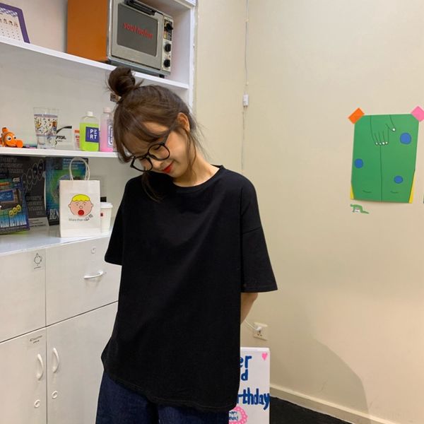 summer solid coat t-shirt color five point t-shirt for women korean students simple ins loose short sleeve versatile bottoming with top, White
summer solid coat t-shirt color five point t-shirt for women korean students simple ins loose short sleeve versatile bottoming with top, White