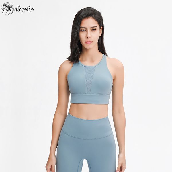 2021 mesh sports elastic bottoming bra pull high round neck gather shockproof yoga fitness sports underwear women, White;red
2021 mesh sports elastic bottoming bra pull high round neck gather shockproof yoga fitness sports underwear women, White;red