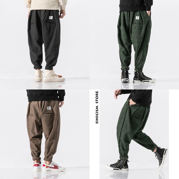 sinicism store men plaid joogers 2020 mens wool thick japanese streetwear harem pants male vintage sweatpants trouser 5xl q1219, Black
sinicism store men plaid joogers 2020 mens wool thick japanese streetwear harem pants male vintage sweatpants trouser 5xl q1219, Black
