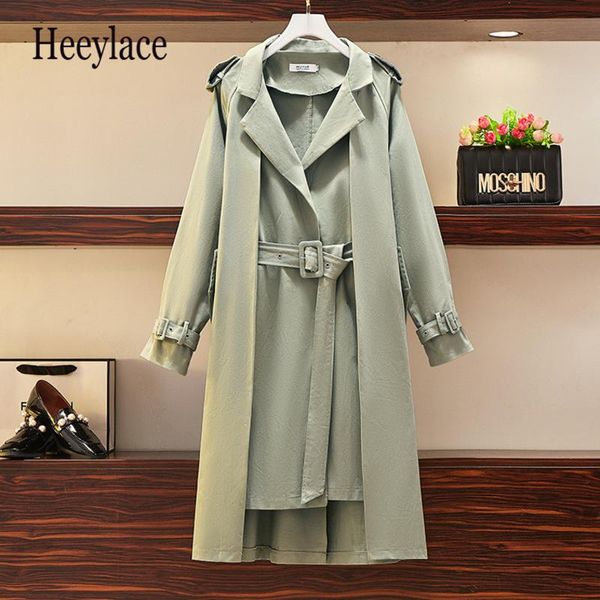 plus size women green bandage long trench new lapel long sleeve loose windbreaker spring autumn fashion women elegant coats 2021, Tan;black
plus size women green bandage long trench new lapel long sleeve loose windbreaker spring autumn fashion women elegant coats 2021, Tan;black