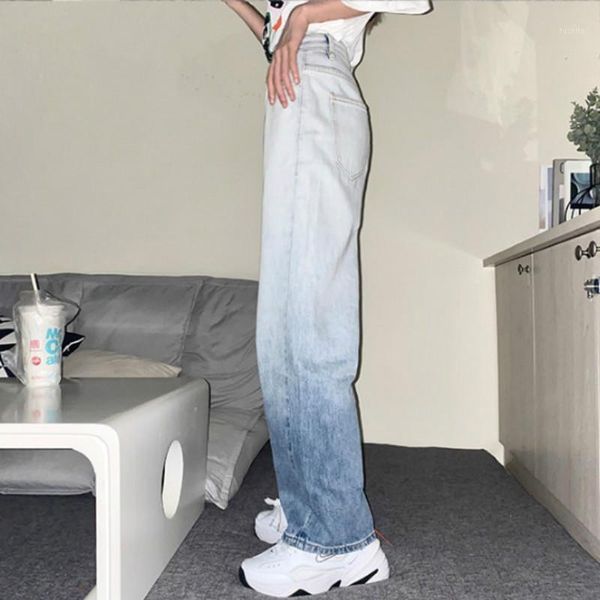2021 spring autumn new gradient light blue jeans women's straight trousers loose pants high waist jeans long y1791
2021 spring autumn new gradient light blue jeans women's straight trousers loose pants high waist jeans long y1791