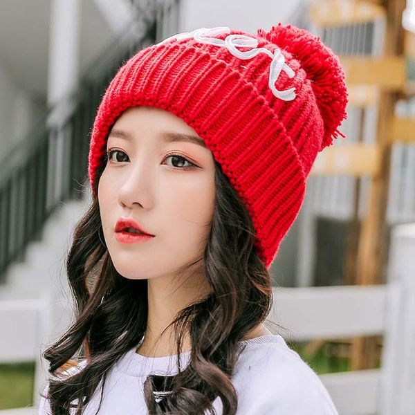 beanie/skull caps korean version woolen knitted hat women autumn winter and spring girls solid color plus velvet letter hair ball curling wa, Blue;gray
beanie/skull caps korean version woolen knitted hat women autumn winter and spring girls solid color plus velvet letter hair ball curling wa, Blue;gray