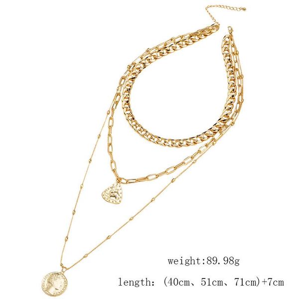 2021 ins gold chain deer coin animal rock hip-hop choker necklaces trendy korean fashion women party jewelry, Silver
2021 ins gold chain deer coin animal rock hip-hop choker necklaces trendy korean fashion women party jewelry, Silver