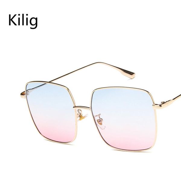 sunglasses square oversized women blue pink retro gradient ocean tinted color lens unique metal frame female eyeglasses, White;black
sunglasses square oversized women blue pink retro gradient ocean tinted color lens unique metal frame female eyeglasses, White;black