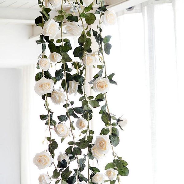 180cm artificial rose flower vine wedding decorative real touch silk flowers with green leaves for home hanging garland decor1
180cm artificial rose flower vine wedding decorative real touch silk flowers with green leaves for home hanging garland decor1
