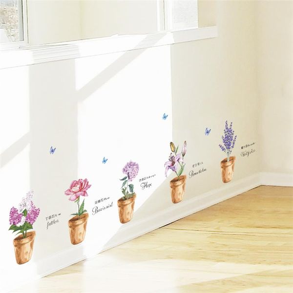 creative plant flower pot butterfly wall decals bedroom home decor 30*90cm wall stickers diy wallpaper pvc mural art
creative plant flower pot butterfly wall decals bedroom home decor 30*90cm wall stickers diy wallpaper pvc mural art