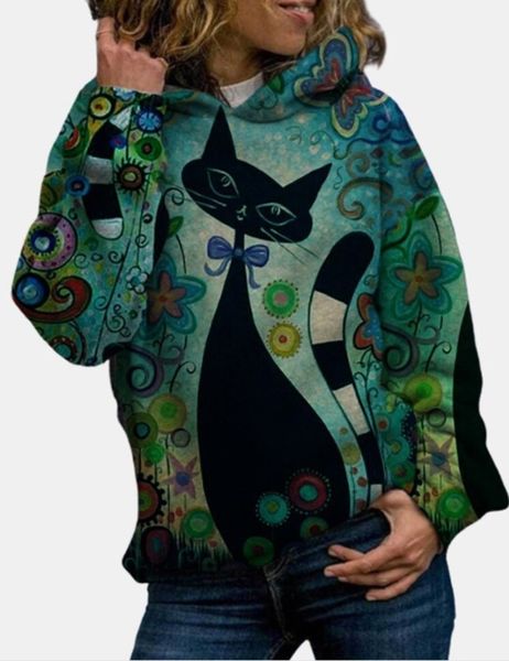 2020 women's cartoon cat printed long sleeve hooded sweater sweatshirts hoodies print cotton 3d tshirt ing, Black
2020 women's cartoon cat printed long sleeve hooded sweater sweatshirts hoodies print cotton 3d tshirt ing, Black