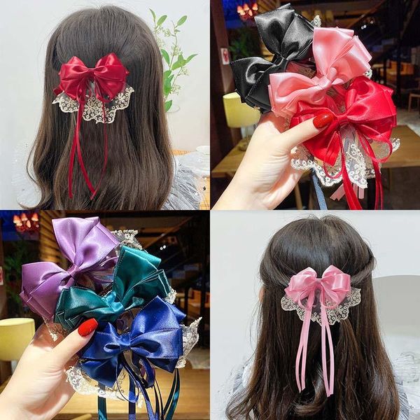 hair accessories elegant children satin bow women hairpin ribbon sweet girl lace mesh bowknot clip fashion headwear accessory, Slivery;white
hair accessories elegant children satin bow women hairpin ribbon sweet girl lace mesh bowknot clip fashion headwear accessory, Slivery;white