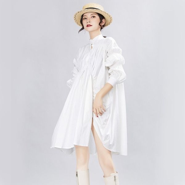 2021 women of large size mini dress spring holiday party streetwear lantern women's sleeves frilly loose black white solid dressed 5s35, Black;gray
2021 women of large size mini dress spring holiday party streetwear lantern women's sleeves frilly loose black white solid dressed 5s35, Black;gray