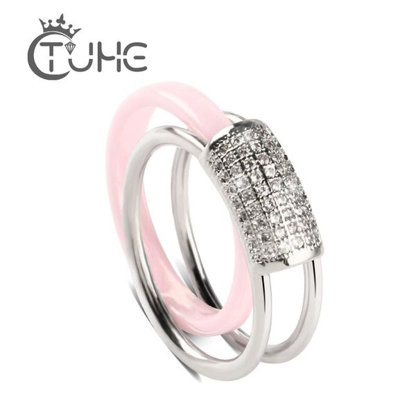 wedding rings 2pcs/set detachable women cz crystal silver color pink ceramic hollow design rhinestone ring jewelry for, Slivery;golden
wedding rings 2pcs/set detachable women cz crystal silver color pink ceramic hollow design rhinestone ring jewelry for, Slivery;golden